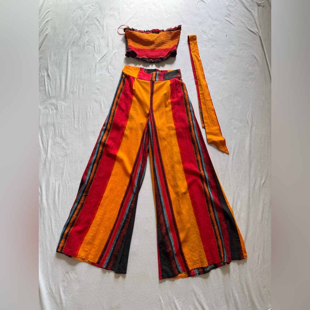 Cider Multi-Color Striped 2 Piece Set Size S - image 1